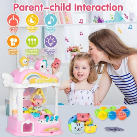 Interactive Mini Claw Machine Unicorn Toy for Kids