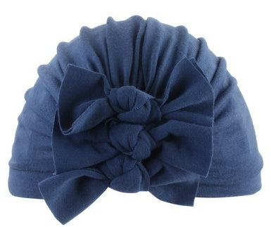 Stylish Baby Hat With Pleated Bowknot For Baby Girls