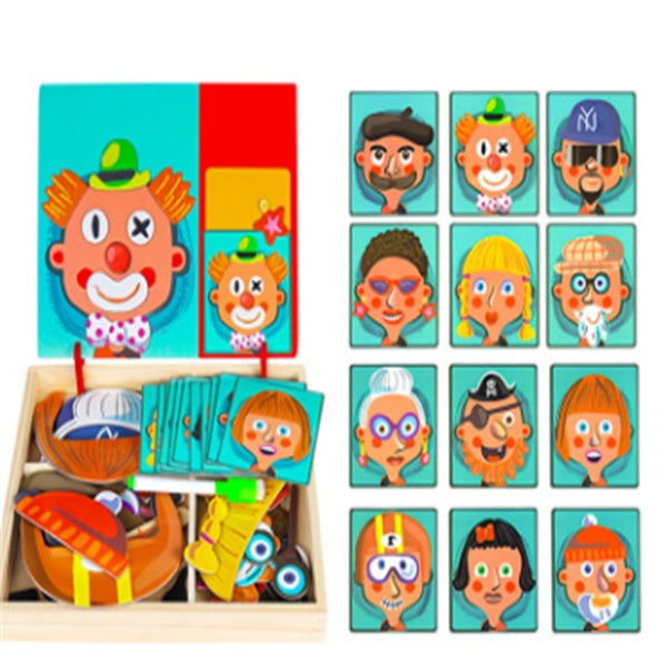Magnetic Wooden Puzzle Toy For Early Learning