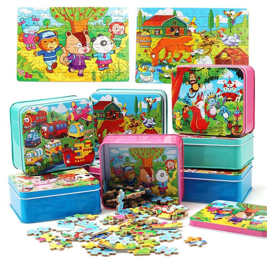 Early Learning Wooden Puzzle Educational Set