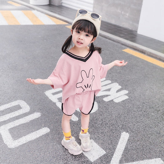 Soft And Breathable Baby Girl Clothing Two-Piece Set