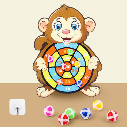 Cute Animal Dartboard with Sticky Balls for Giggly Target Play
