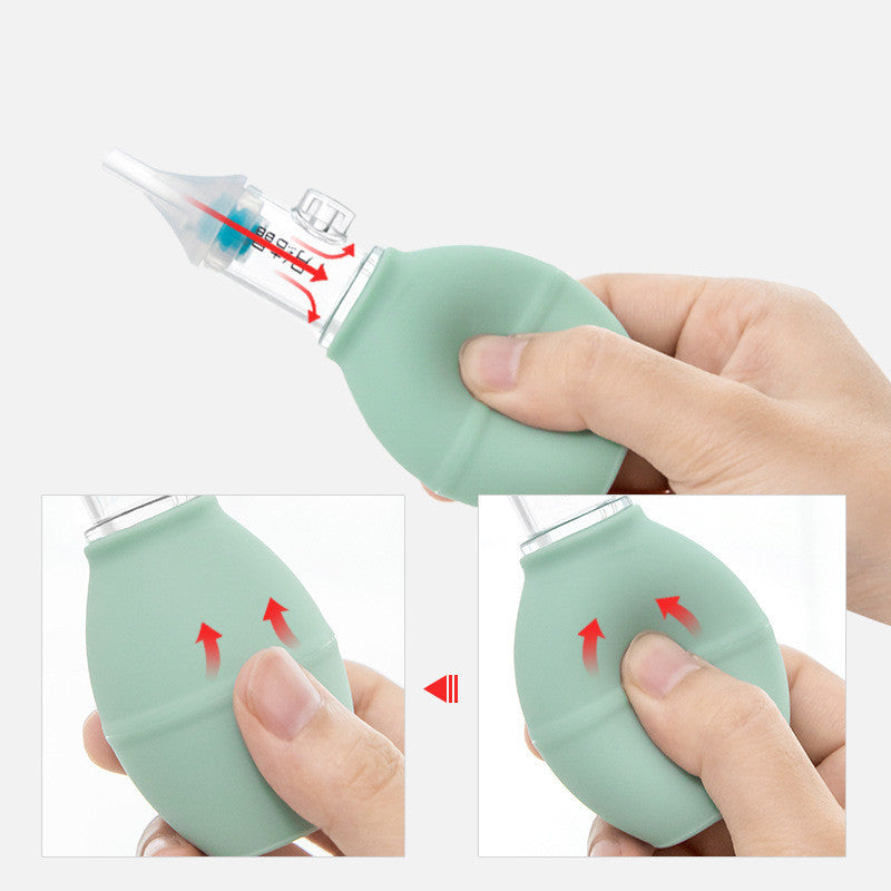 Infant Silicone Nasal Aspirator Pump Cold Nasal Mucus Cleaner