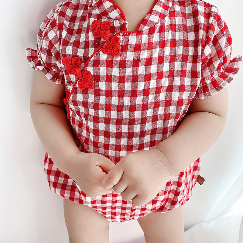 Adorable Ancient Style Baby Jumpsuit For Special Occasions