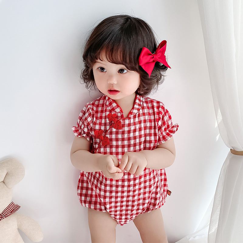 Adorable Ancient Style Baby Jumpsuit For Special Occasions