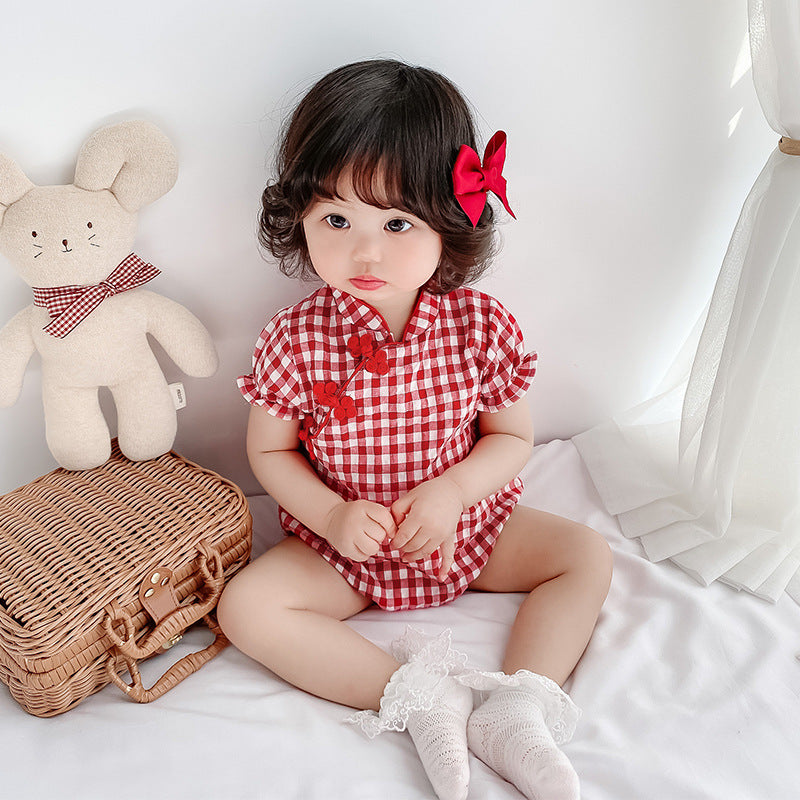 Adorable Ancient Style Baby Jumpsuit For Special Occasions