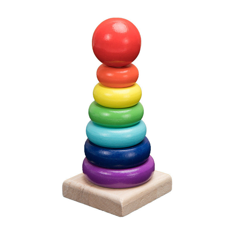 Rainbow Blocks Educational Rattle Toy