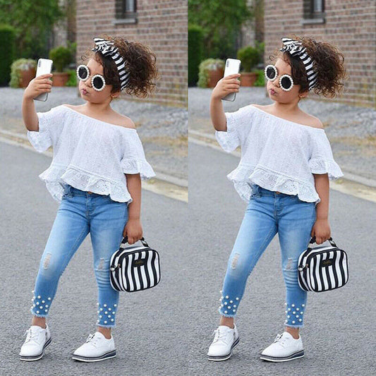 Cute And Comfy Baby Girls Shirt And Shorts Set