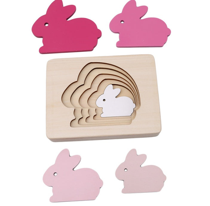 Gradient Color Puzzle Toy For Brain Development