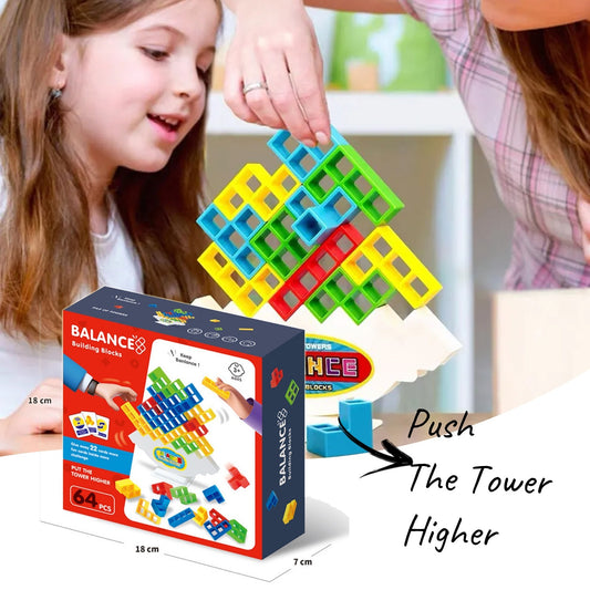 Interactive Balance Stacking Blocks Game