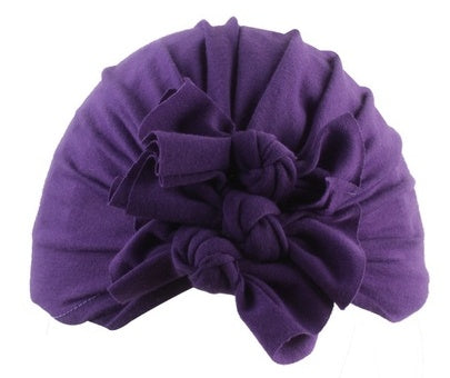 Stylish Baby Hat With Pleated Bowknot For Baby Girls