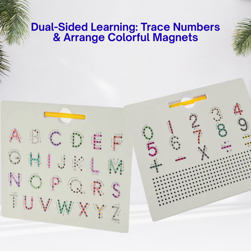 Draw, Erase & Repeat - Magnetic Board Makes Learning Colorful And Fun
