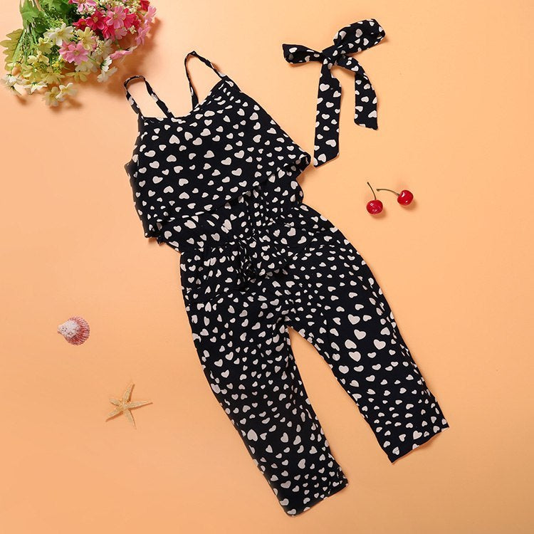 Easy-To-Wear Girls Jumpsuit for Warm Weather