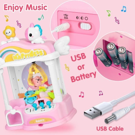 Interactive Mini Claw Machine Unicorn Toy for Kids