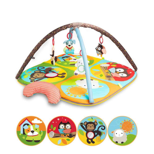 Colorful Zoo Sensory Play Mat for Babies 0 to 6 Months