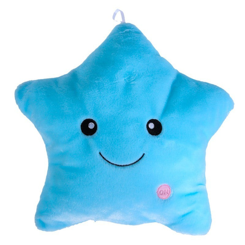 Cute Plush Star Pillow With LED Lights For Kids