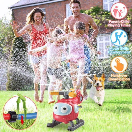 Toddler-Friendly 4-in-1 Water Sprinkler Outdoor Toy