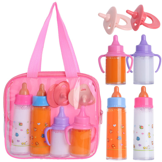 Doll Feeding Suit With Bottles And Bag