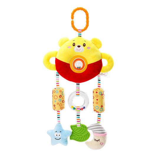Interactive Baby Stroller Toy With Plush Rattle