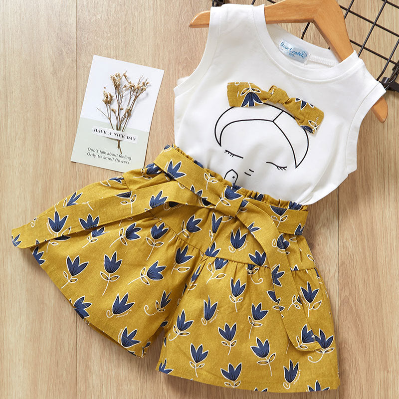 Comfortable And Adorable Baby Girls T-Shirt And Pants