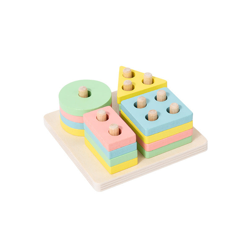 Color Recognition Puzzle Blocks Toy For Preschool Learning