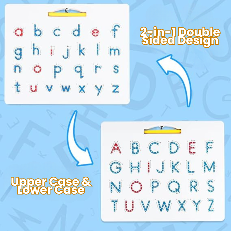 Draw, Erase & Repeat - Magnetic Board Makes Learning Colorful And Fun