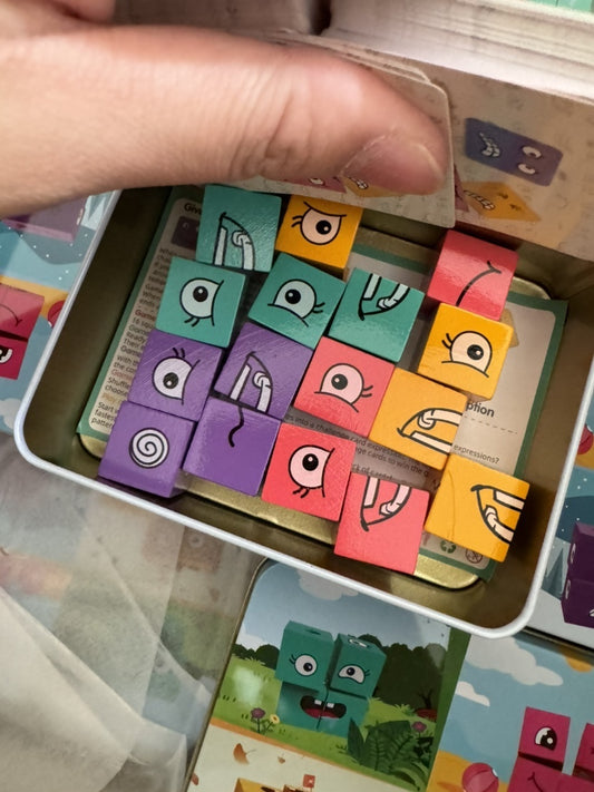 Build Funny Faces and Learn Smiles with Rubik's Cube Puzzle