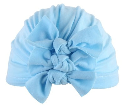 Stylish Baby Hat With Pleated Bowknot For Baby Girls