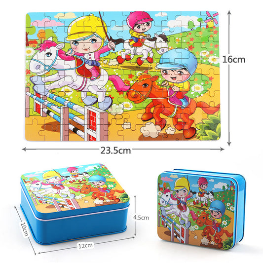 Early Learning Wooden Puzzle Educational Set