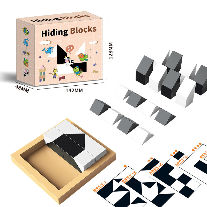 Safe And Engaging Puzzle Hidden Blocks Toy