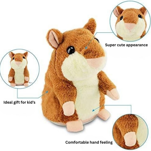 Adorable Talking Hamster Plush Toy That Mimics Your Every Word