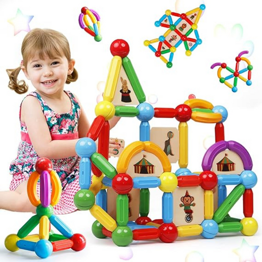 Creative Building Starts Here With Magnetic Rod Building Block Set