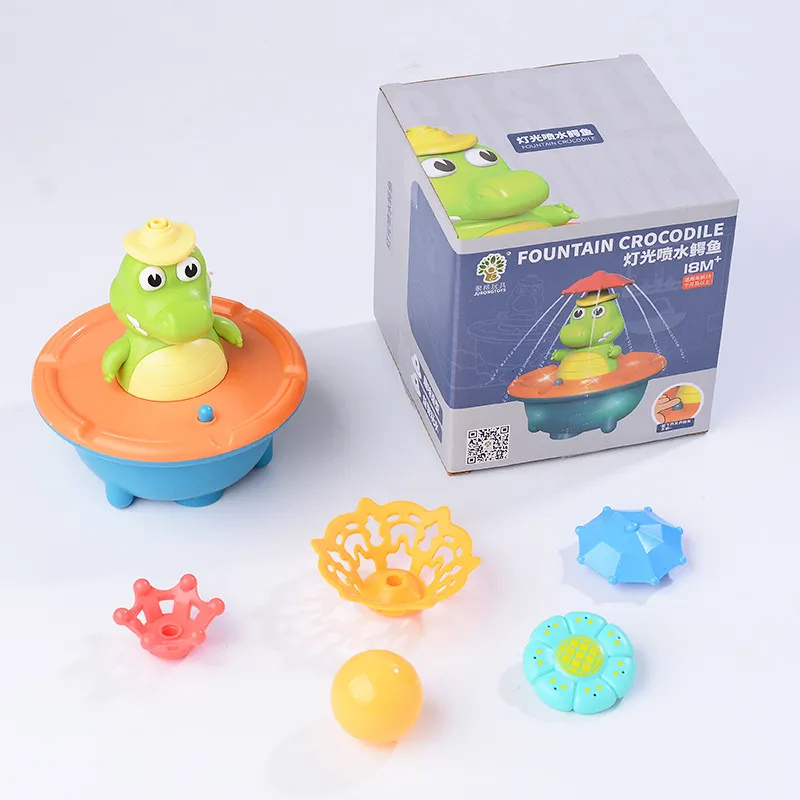 Crown Splash Crocodile LED Bath Fountain Toy