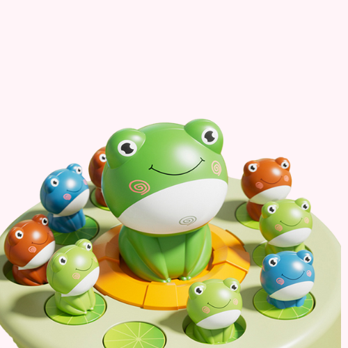 Bouncing Frog Capture Toy for Fun Parent-Child Play