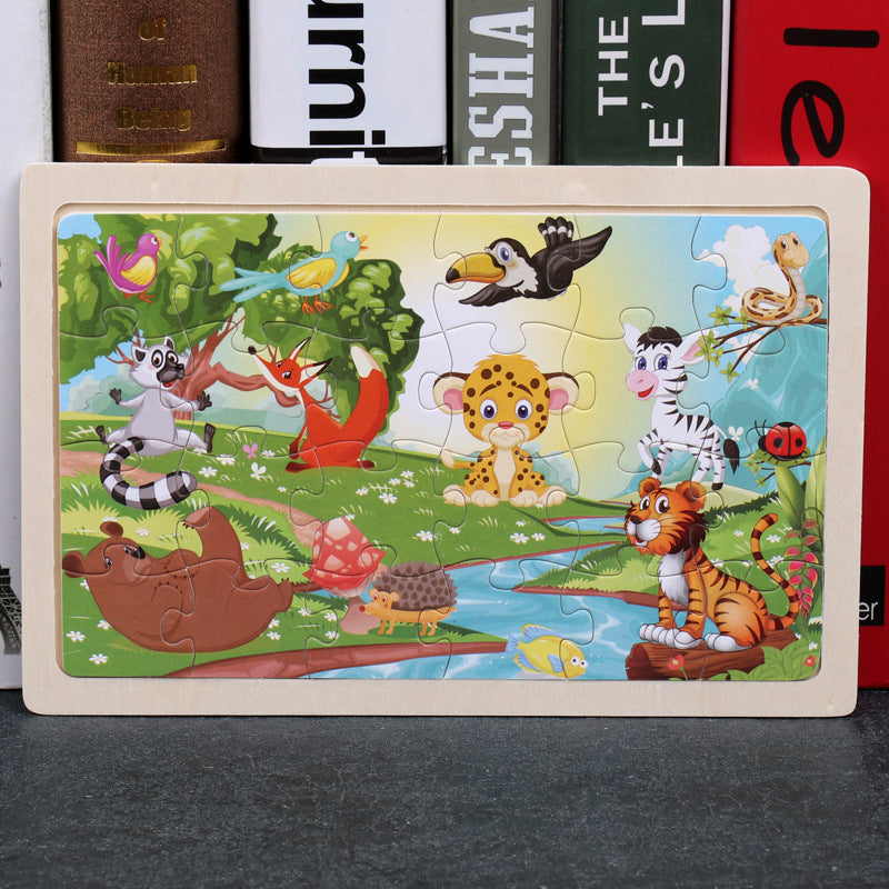Early Learning Wooden Puzzle Educational Set