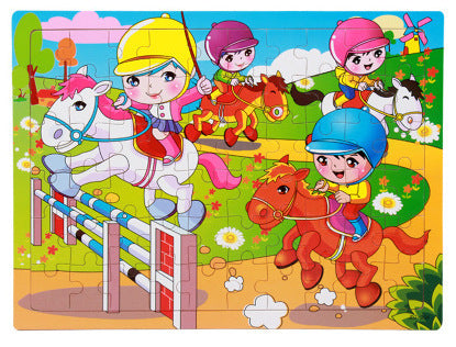Early Learning Wooden Puzzle Educational Set