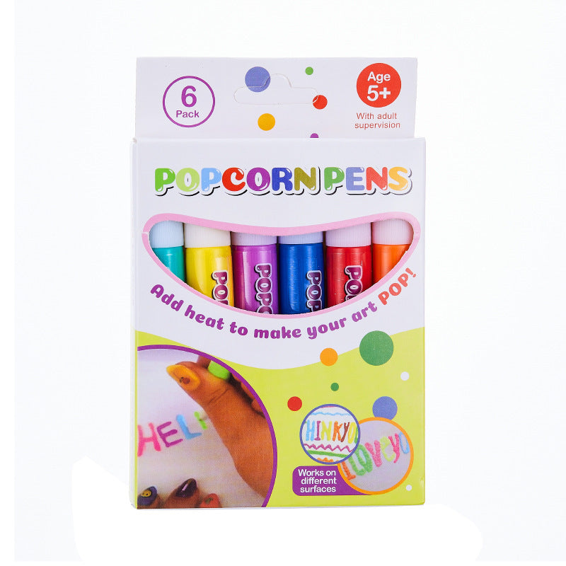 Fun Popcorn Bubble Pen for Playful Kids’ Drawings