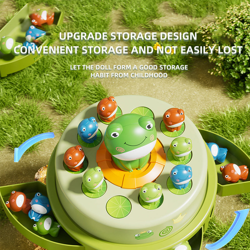 Bouncing Frog Capture Toy for Fun Parent-Child Play
