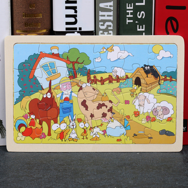 Early Learning Wooden Puzzle Educational Set