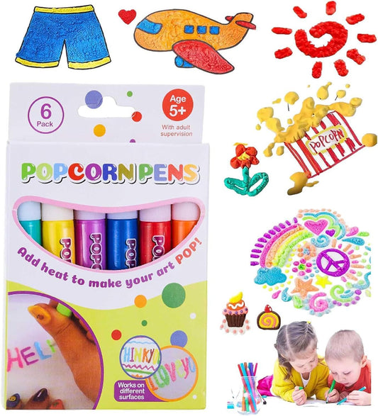 Fun Popcorn Bubble Pen for Playful Kids’ Drawings
