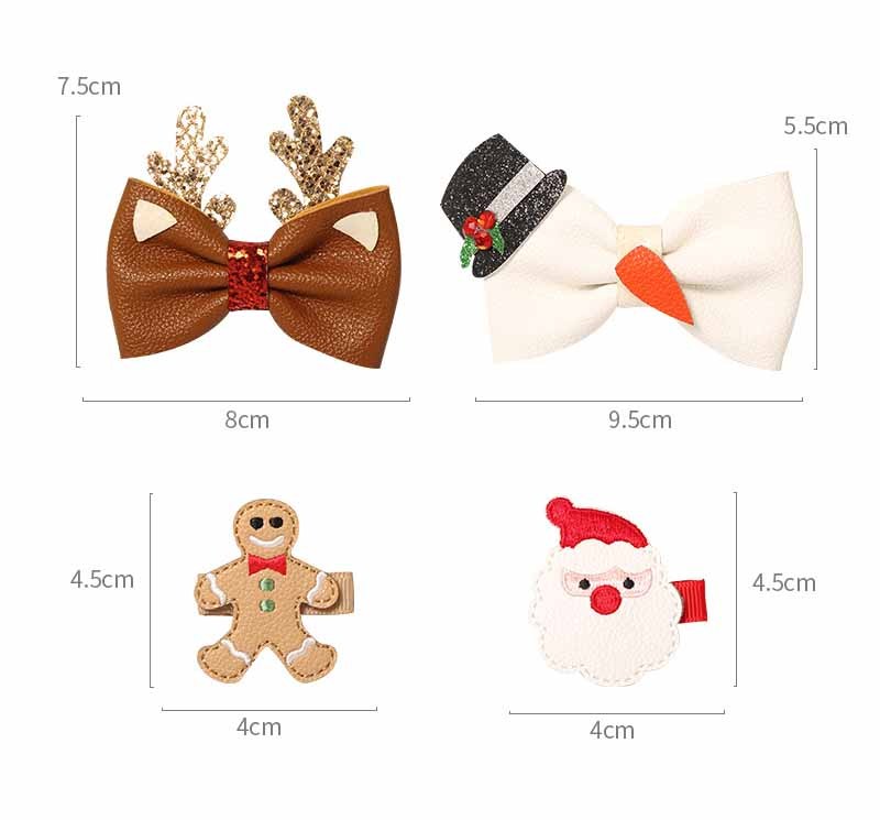 Charming Christmas Hairpins For Joyful Little Girls
