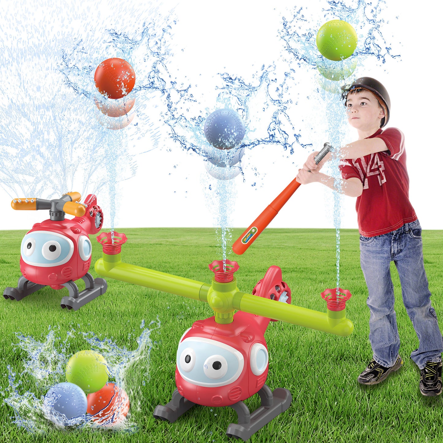 Toddler-Friendly 4-in-1 Water Sprinkler Outdoor Toy