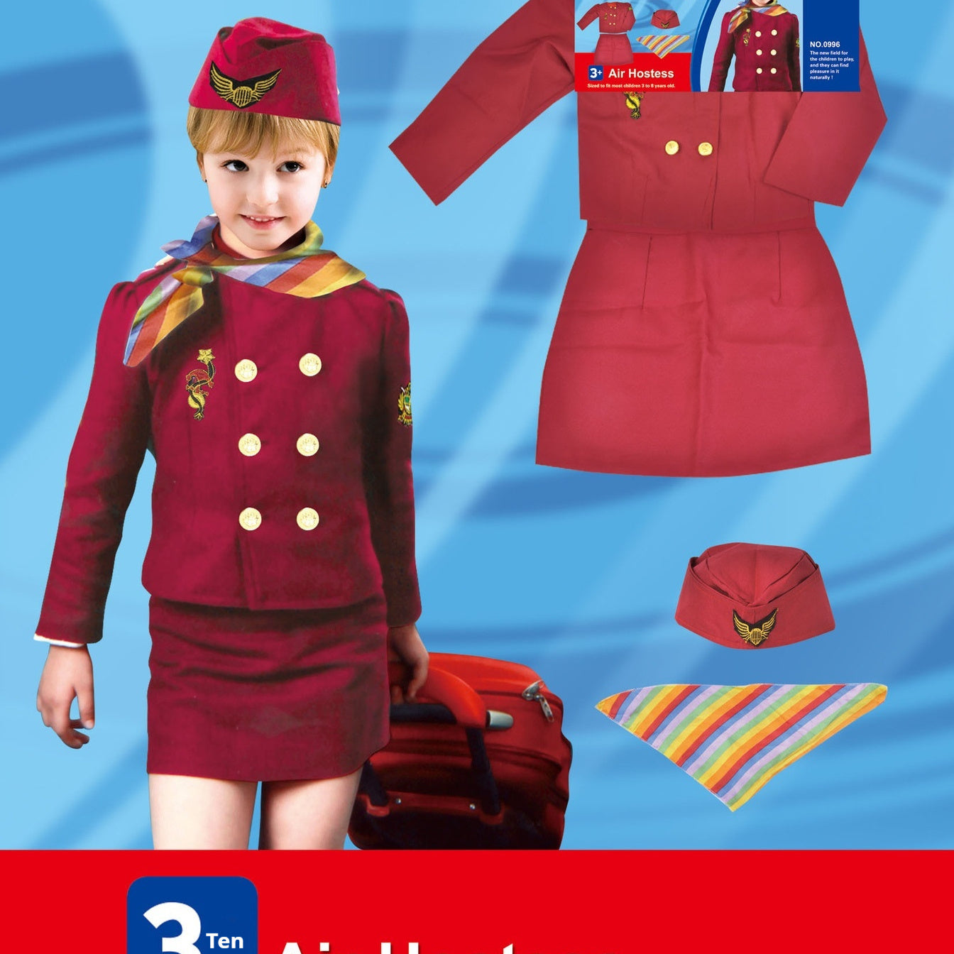 Girls Holiday Costume Captain Dress For Memorable Performances