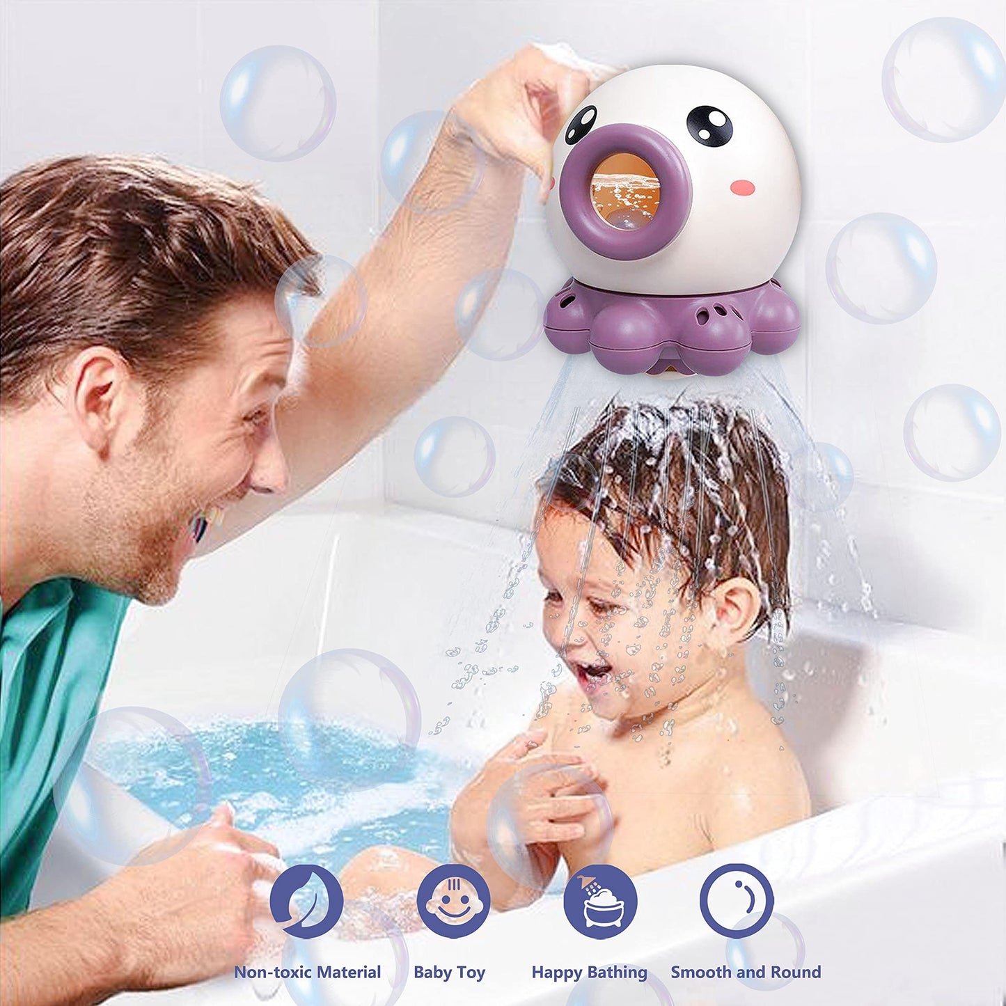 Colorful Octopus Water Fountain Toy For Kids