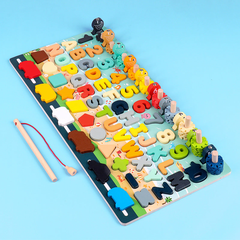 Number And Shape Fishing Blocks Educational Game For Kids