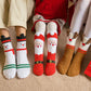 Kids’ Christmas Socks With Fun Elk And Snowman Designs