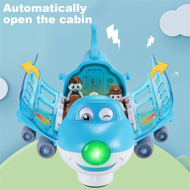 Spinning And Sound-Enhanced Electric Plane Toy