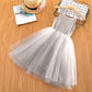 Comfortable Casual Kids Dress With Elegant Lace Design
