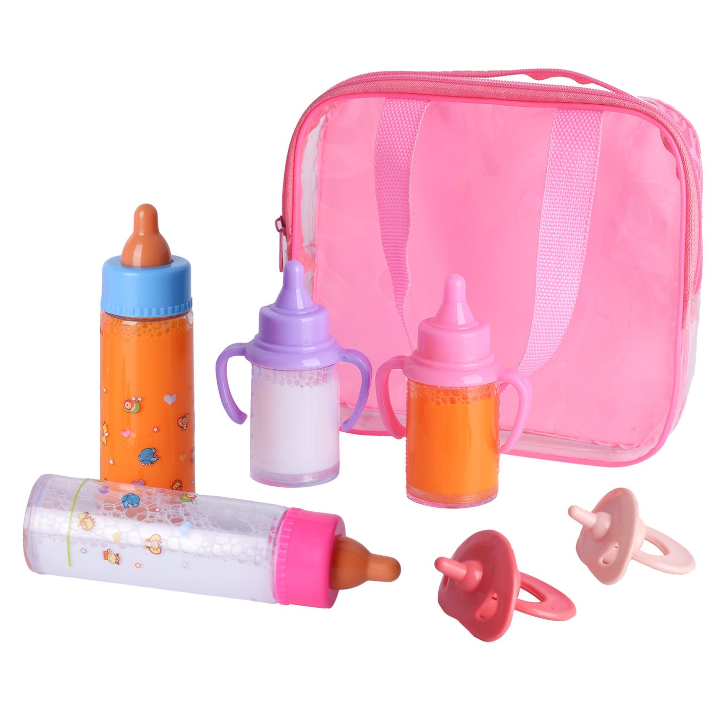 Doll Feeding Suit With Bottles And Bag