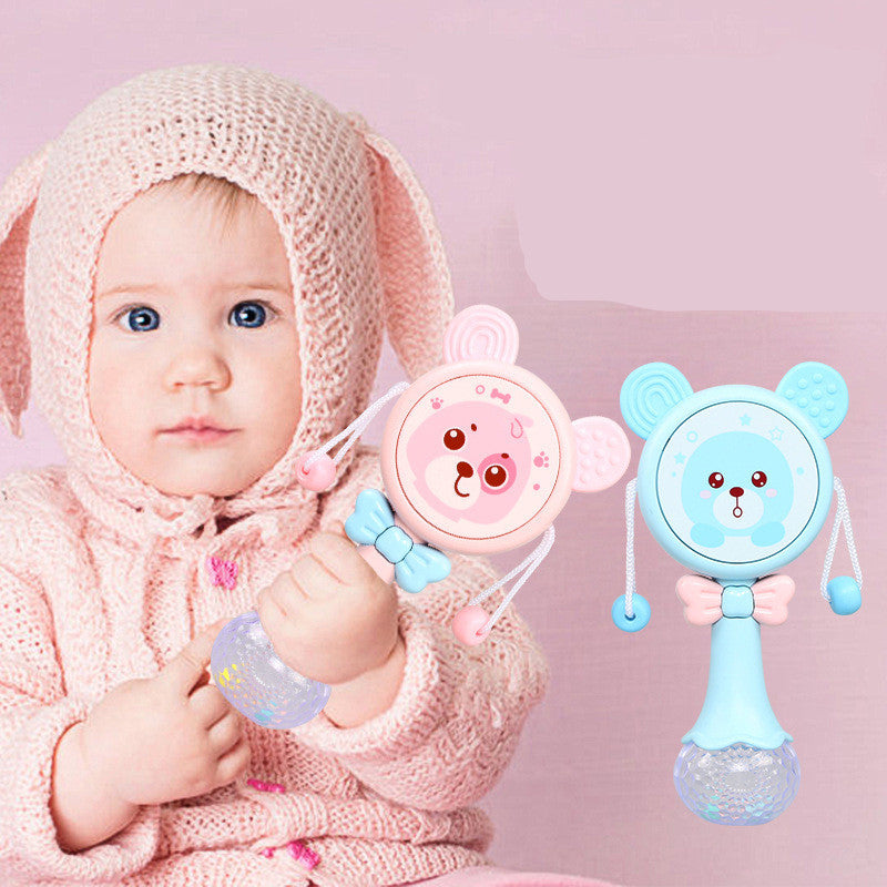 Soothing Baby Teether Rattle With Fun Sounds